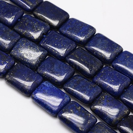 Natural Lapis Lazuli Rectangle Bead Strands G-M264-26-1