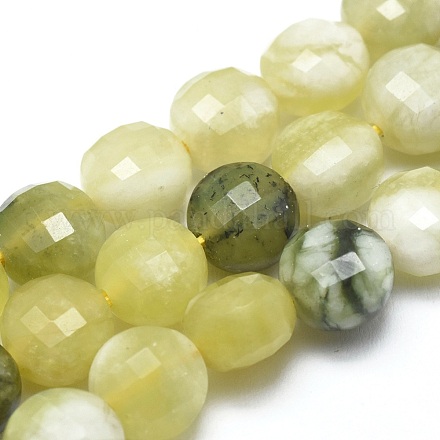 Hilo de abalorios de jade natural de limón G-G792-22-1