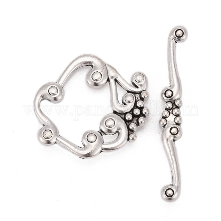Tibetan Style Toggle Clasps LF1357Y-NF-1