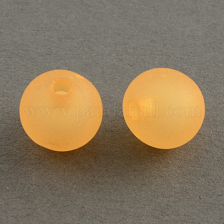 Frosted Acrylic Beads FACR-Q006-10mm-45-1