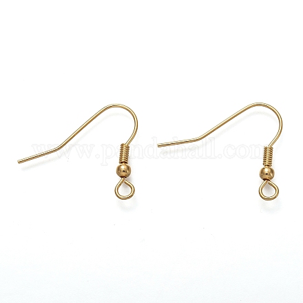 304 Stainless Steel Earring Hooks X-STAS-L258-001A-G-1