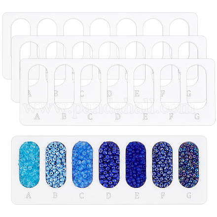 4 Stück Acrylperlen-Designbretter FIND-BC0013-08B-1