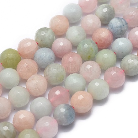 Chapelets de perles en morganite naturelle G-G792-31C-1