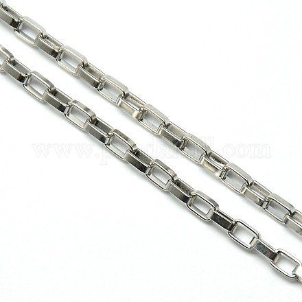 Stainless Steel Box Chains STAS-M032-05P-3mm-1