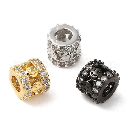 Perles de zircone cubique de placage de rack en laiton KK-Z033-26-1