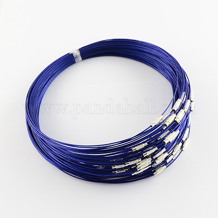 Steel Wire Bracelet Cord DIY Jewelry Making TWIR-R004-08-1