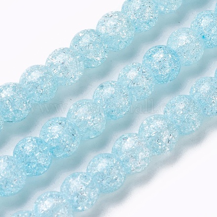 Chapelets de perles en verre craquelé GLAA-F098-06B-03-1
