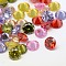 Cubic Zirconia Cabochons, Grade 5A, Faceted, Diamond, Mixed Color, 3x2mm