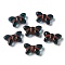 Transparent Lampwork Beads, Butterfly, Dark Slate Gray, 11x19x6mm, Hole: 1mm, about 55~65pcs/100g