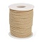 Nylon Threads, Milan Cords/Twisted Cords, Tan, 3mm, about 21.87 yards(20m)/roll