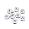 Tarnish Resistant 304 Stainless Steel Links connectors, Flat Round with Anchor, Stainless Steel Color, 11.5x1mm, Hole: 1.2mm