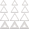 60Pcs 3 Sizes 304 Stainless Steel Linking Ring, Triangle, Stainless Steel Color, 13.5~20x12~22.5x0.8mm, 20pcs/size