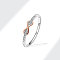 Brass Micro Pave Cubic Zirconia Finger Rings for Women, Infinity, Clear, US Size 5(15.7mm)