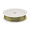 Baking Paint Iron Wire, Round, Gold, 0.3mm, about 164.04 Feet(50m)/Roll