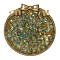 50Pcs 1 Set Glass Beads, Transparent, Round, Faceted, Peru, 9.5~10x9mm, Hole: 1.6mm