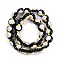 Handmade Lampwork Bumpy Beads Strands, Strawberry, Black, 16x17x13mm, Hole: 1.6mm, about 30pcs/strand, 183.86''(467cm)
