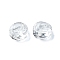 20Pcs Transparent Glass Beads, Rectangle, 10x5.5mm, Hole: 0.8mm