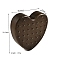 Wooden Earrings Storage Rack, Jewelry Display Holders, Heart, 7.87x9.02x2.2cm