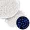 FGB Grade A Transparent Glass Seed Beads, Rondelle, Luminous Glow in the Dark, Center Dyed, Faceted, Clear, 4x3mm, Hole: 1.2~1.6mm, about 6081pcs/pound
