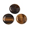 Natural Tiger Eye Cabochons, Flat Round, 20~23x3.5~5mm