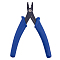 45# Carbon Steel Jewelry Tools Crimper Pliers for Crimp Beads, Crimping Pliers, Blue, 130x65x10.5mm