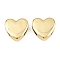Brass Slide Charms, Heart, Rack Plating, Long-Lasting Plated, Cadmium Free & Lead Free, Real 18K Gold Plated, 18x18.5x6mm, Hole: 8.5x3mm