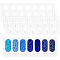 4Pcs Acrylic Bead Design Boards, DIY Beading Jewelry Making Tray, Rectangle, White, 7x20x0.5cm