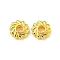 Rack Plating Zinc Alloy Beads, Long-Lasting Plated, Textured, Rondelle, Real 18K Gold Plated, 5x1.5mm, Hole: 1.4mm