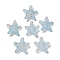 Opaque Acrylic Beads, Starfish, with Gold Powder, Light Blue, 18x19x9mm, Hole: 1.6mm, about 375pcs/500g