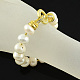 Natural Pearl Jewelry Sets SJEW-R033-01-4