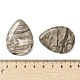 Натуральный серебряный лист яшмы бусы G-R437-04-3