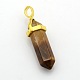 Natural Bullet Gemstone Double Terminated Pointed Pendants G-N0121-08-2