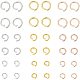 Unicraftale sobre 450pcs anillo de salto de acero inoxidable de calibre 18/20/22 conectores de anillo de salto abierto de color mezclado anillos o anillos de salto de conector de 3 tamaños para diy pulsera collares fabricación de joyas STAS-UN0004-16-1