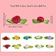 Gorgecraft 200 pièces 10 couleurs polyester rose ornements DIY-GF0006-84-2