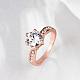 Exquisite Engagement Rings Brass Czech Rhinestone Finger Rings for Women RJEW-BB02141-7-3