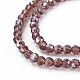 Chapelets de perles en verre électroplaqué EGLA-R015-4mm-22-3