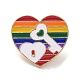 Alfileres de esmalte con tema de arcoíris del orgullo JEWB-G031-01I-1