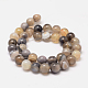 Natural Striped Agate/Banded Agate Bead Strands G-K155-A-10mm-13-3