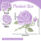 Arricraft 9 paires de patchs brodés de fleurs de roses de couleurs mélangées PATC-HY0001-13-2