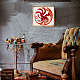 Fingerinspire ドラゴン絵画ステンシル 11.8x11.8 インチ再利用可能な [3] 頭ドラゴン描画テンプレート翼ドラゴン装飾ステンシル動物ステンシル木材の絵画用  壁と家具 DIY-WH0391-0381-7