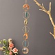 Natural Mixed Gemstone Wind Chime HJEW-P015-07-1