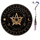 AHANDMAKER Crescent Moon Pentacle Pendulum Board DIY-GA0003-53B-1