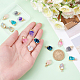 SUPERFINDINGS 16Pcs 8 Colors Druzy Resin Pendants Nuggets Imitation Quartz Charms Teardrop Necklace Charm with Light Gold Iron Findings for Jewelry Craft Making RESI-FH0001-36-3