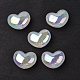 Placage uv perles acryliques irisées arc-en-ciel X-OACR-H015-02-2