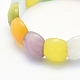 Cat Eye Beads Stretch Bracelets BJEW-O165-24-2