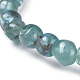 Bracelets extensibles en perles naturelles d'apatite X-BJEW-K213-56-3