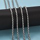 Men's Jewelry Making 304 Stainless Steel Box Chains CHS-A003F-4.0mm-6