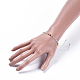 Bracelets de perles tressées en fil de nylon ajustable BJEW-JB04379-05-4
