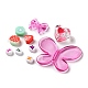 Kits de fabricación de decoración de colgantes con cuentas de color caramelo diy DIY-P081-B08-2