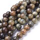 Chapelets de perles en bois de santal naturelles WOOD-F008-02-D-1